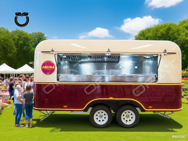 Food Trailer U-450 5M Commercial Food Van Mobile Pizza Fast Food Trucks Hot Dog Carts Mobile Coffee Food Truck