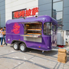 ORANGE RV Model U500 Purple Pizza Mobile Food Trailer BBQ Food Truck Fashion Food Van Mobile Business Best Selling for Sale