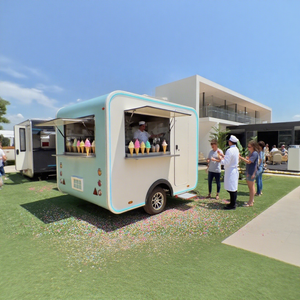 Food Trailer M-1 Mobile Bar Street Fast Food Trailer Ice Cream Cart Candy Coffee Vintage Trailer Horse Food Trailer