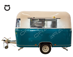 Orange Franchised Model S1 3.4M Catering Mobile Bar Grill Food Trailer Fully Equipped Ice Cream Coffee Food Truck for Sale