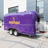 ORANGE RV Model U500 Purple Pizza Mobile Food Trailer BBQ Food Truck Fashion Food Van Mobile Business Best Selling for Sale