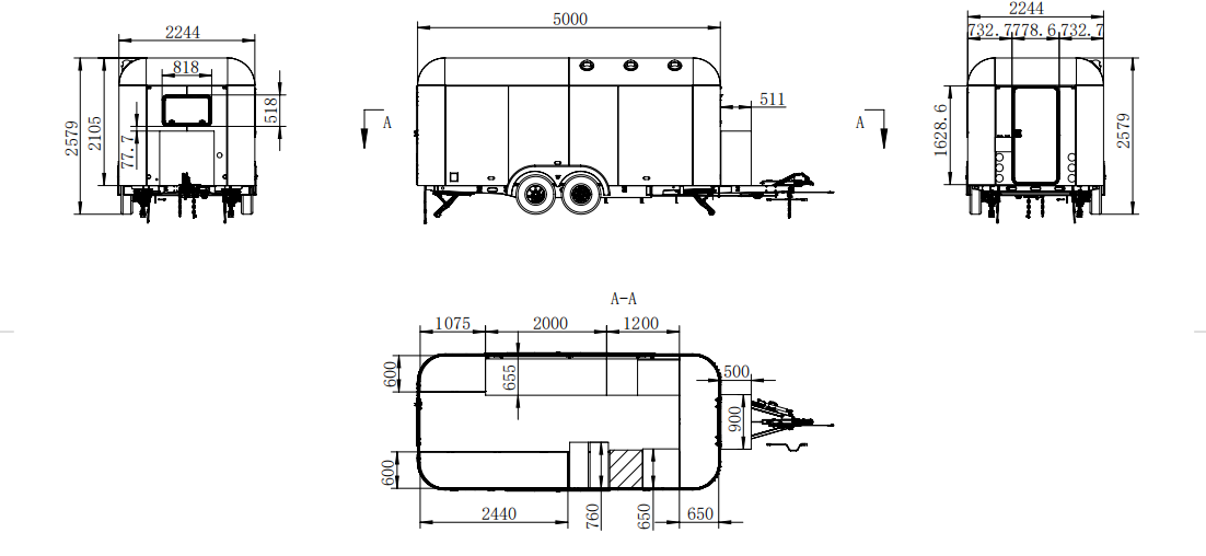 U-500 food trailer